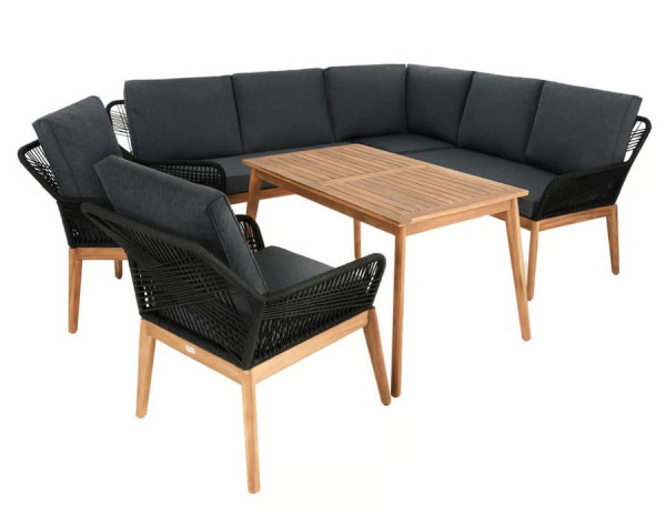 Комплект садових меблів Di Volio Albenga Чорний-0