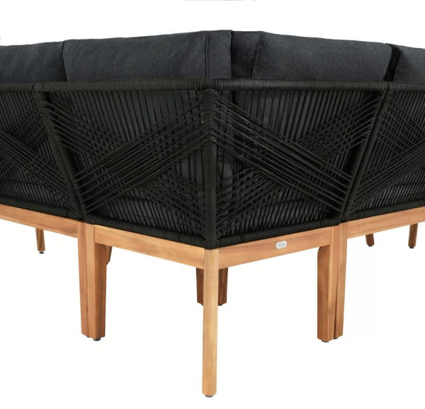 Комплект садових меблів Di Volio Albenga Чорний-7