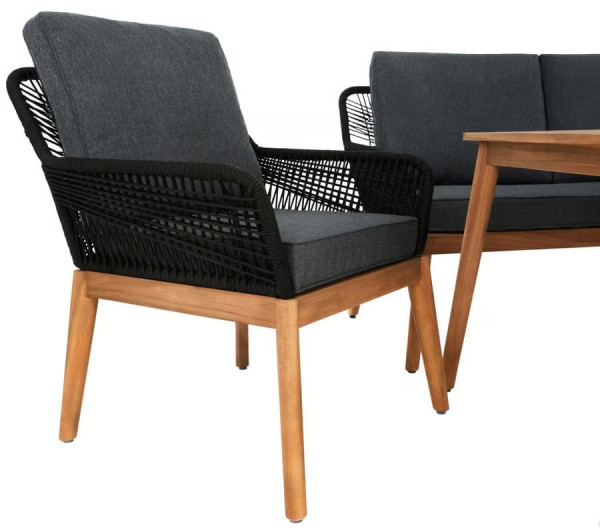 Комплект садових меблів Di Volio Albenga Чорний-4