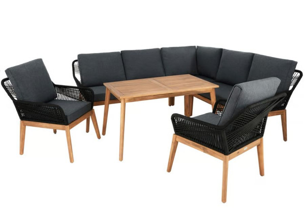 Комплект садових меблів Di Volio Albenga Чорний-1