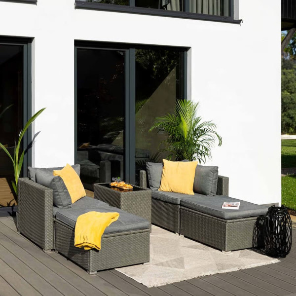 Комплект садових меблів Di Volio Alzano Сірий-7