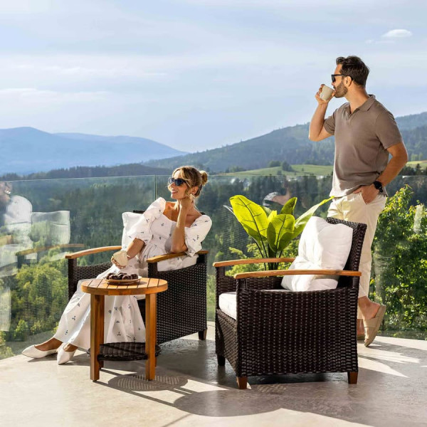 Комплект садовой мебели Di Volio Arde Коричневый/кремовый-1