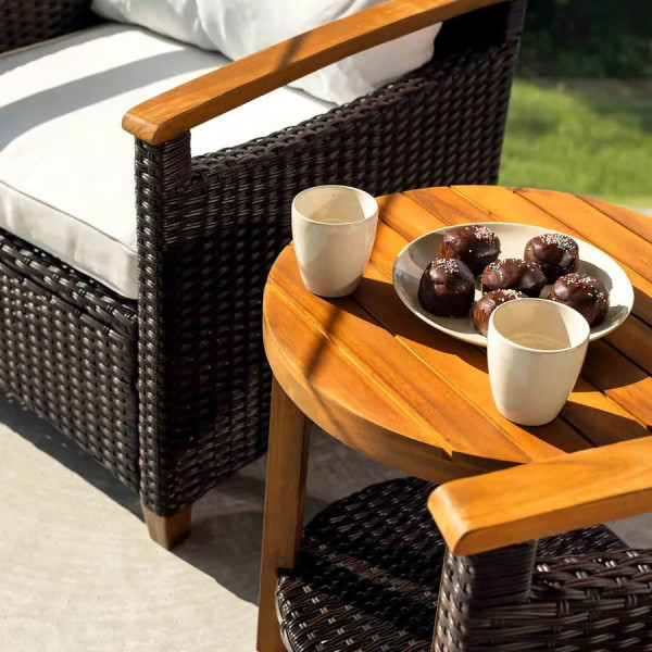 Комплект садовой мебели Di Volio Arde Коричневый/кремовый-5