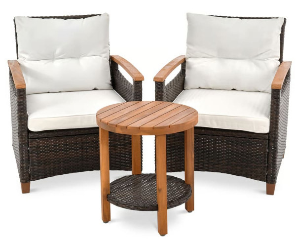 Комплект садовой мебели Di Volio Arde Коричневый/кремовый-7