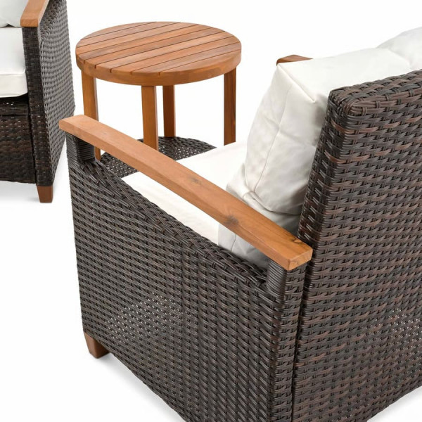 Комплект садовой мебели Di Volio Arde Коричневый/кремовый-9