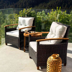 Комплект садовой мебели Di Volio Arde Коричневый/кремовый