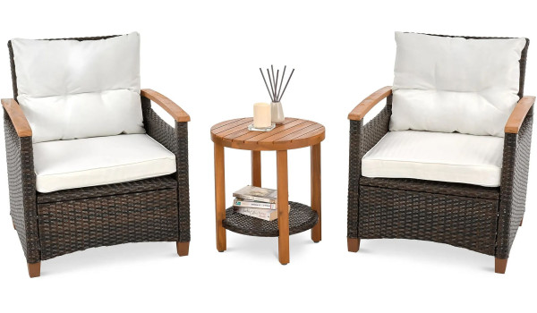 Комплект садовой мебели Di Volio Arde Коричневый/кремовый-7