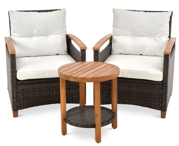 Комплект садовой мебели Di Volio Arde Коричневый/кремовый-8