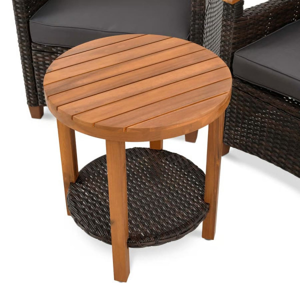 Комплект садових меблів Di Volio Arde Коричневий/графіт-10