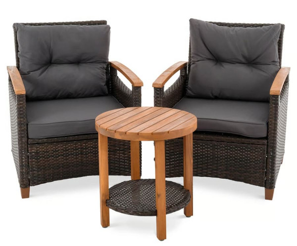 Комплект садових меблів Di Volio Arde Коричневий/графіт-8