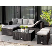 Комплект садовой мебели Di Volio Bologna Черный/серый