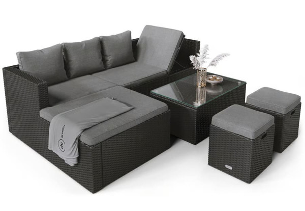 Комплект садовой мебели Di Volio Bologna Черный/серый-8