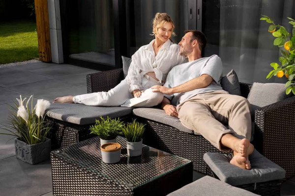 Комплект садовой мебели Di Volio Bologna Черный/серый-5