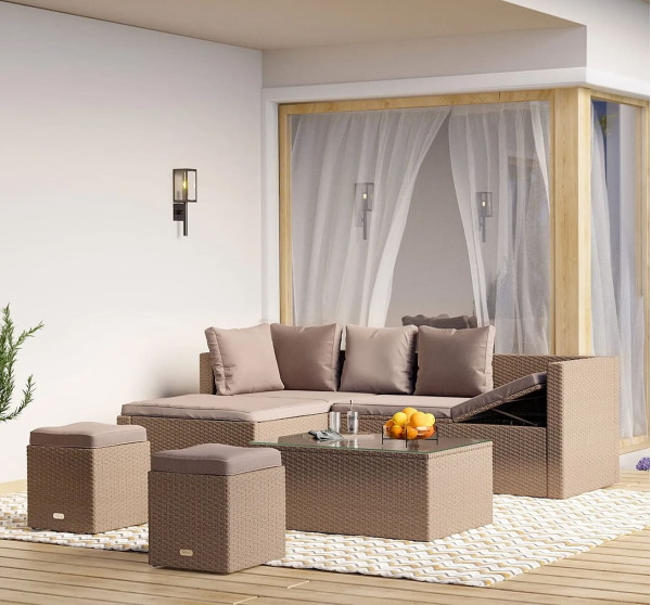 Комплект садовой мебели Di Volio Bologna Бежевый-0