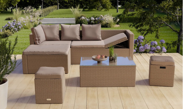 Комплект садовой мебели Di Volio Bologna Бежевый-2