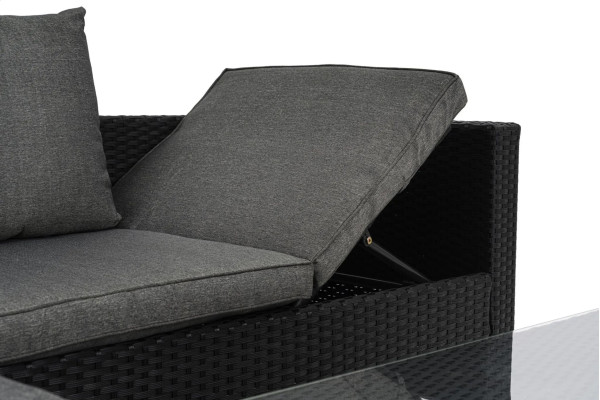 Комплект садовой мебели Di Volio Bologna Черный/серый-13