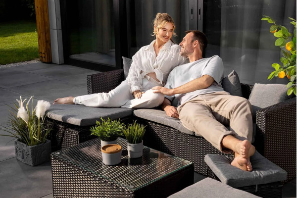 Комплект садовой мебели Di Volio Bologna Черный/серый-4