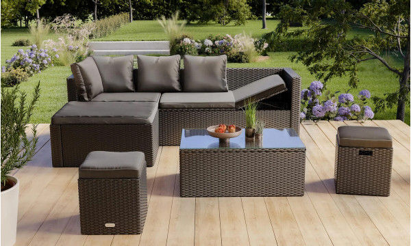 Комплект садовой мебели Di Volio Bologna Черный/серый-6