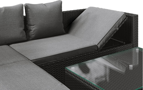 Комплект садовой мебели Di Volio Bologna Черный/серый-12