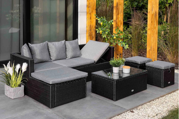 Комплект садовой мебели Di Volio Bologna Черный/серый-5