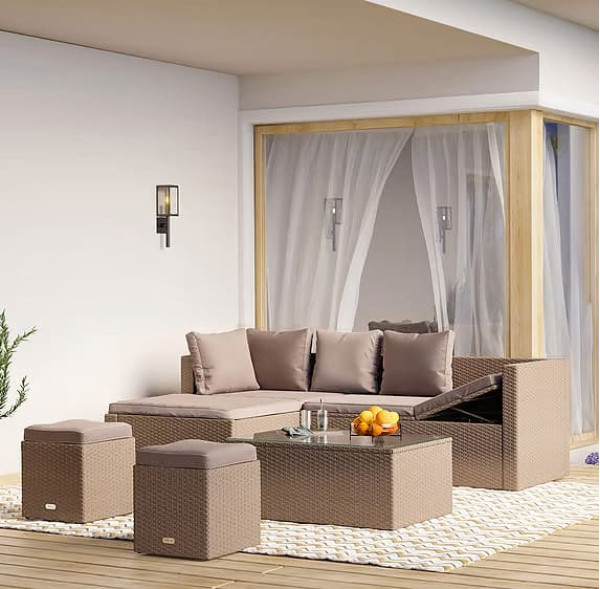 Комплект садовой мебели Di Volio Bologna Бежевый-0