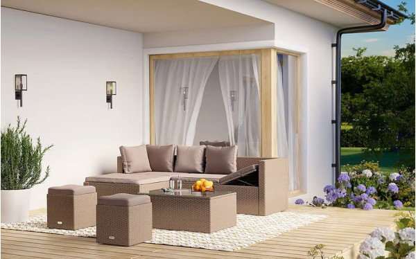 Комплект садовой мебели Di Volio Bologna Бежевый-1