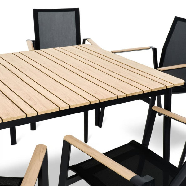 Комплект садових меблів Di Volio Brivio 6+1 Чорний/бежевий-6