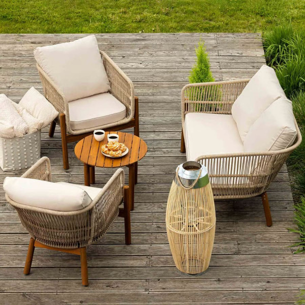 Комплект садових меблів Di Volio Deli Бежевий/кремовий-0