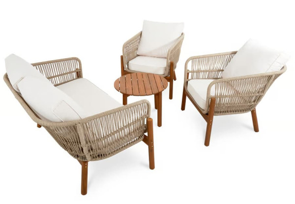 Комплект садових меблів Di Volio Deli Бежевий/кремовий-8