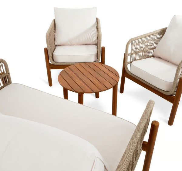 Комплект садових меблів Di Volio Deli Бежевий/кремовий-11