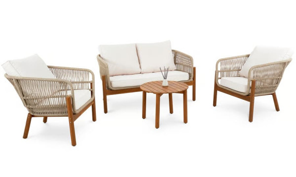 Комплект садових меблів Di Volio Deli Бежевий/кремовий-7