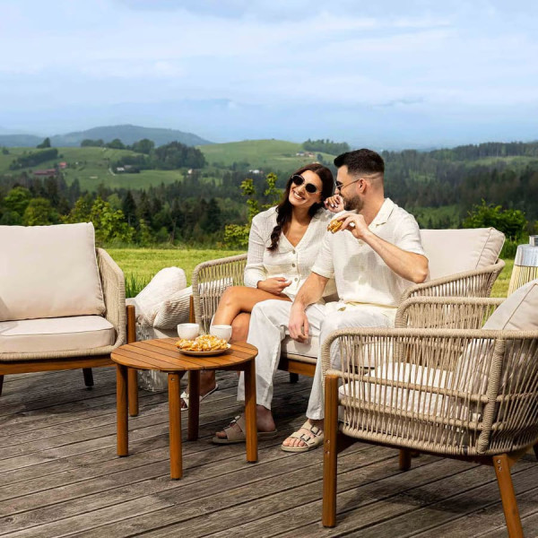 Комплект садових меблів Di Volio Deli Бежевий/кремовий-4