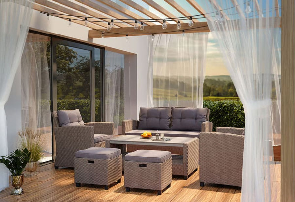 Комплект садових меблів Di Volio Firenze Бежевий-1