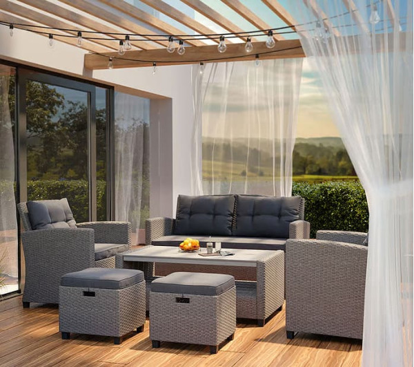 Комплект садовой мебели Di Volio Firenze Серый-0