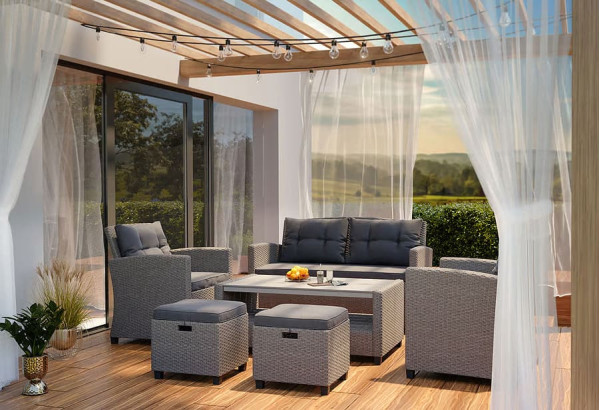 Комплект садовой мебели Di Volio Firenze Серый-1