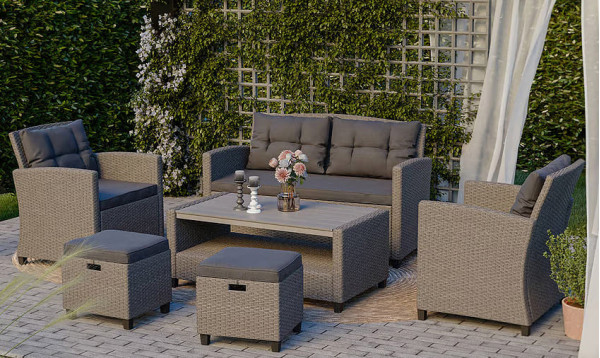 Комплект садовой мебели Di Volio Firenze Серый-2