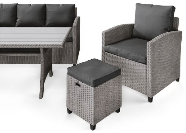 Комплект садових меблів Di Volio Genova Сірий/графіт-7