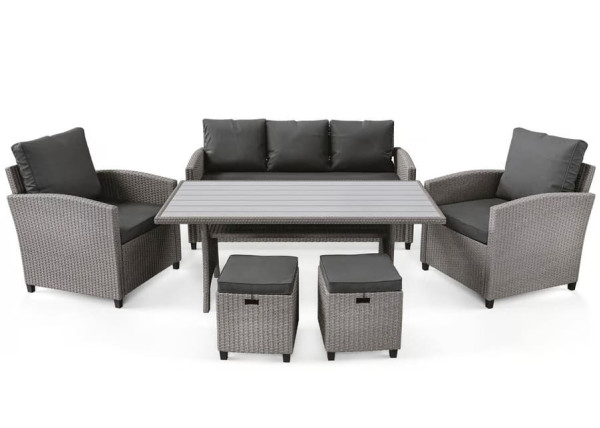 Комплект садових меблів Di Volio Genova Сірий/графіт-3