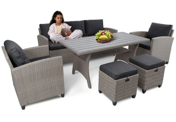 Комплект садових меблів Di Volio Genova Сірий/графіт-5