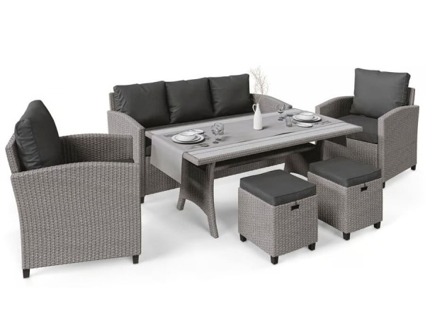 Комплект садових меблів Di Volio Genova Сірий/графіт-4