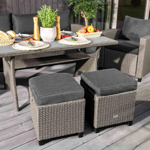 Комплект садових меблів Di Volio Genova Сірий/графіт-11