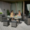 Комплект садових меблів Di Volio Genova Сірий/графіт-6-thumb