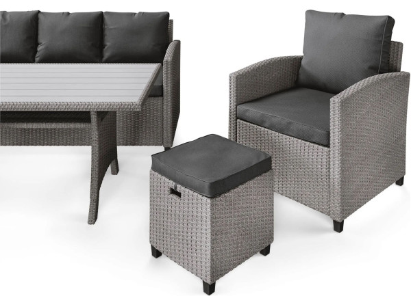 Комплект садових меблів Di Volio Genova Сірий/графіт-17