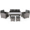 Комплект садових меблів Di Volio Genova Сірий/графіт-14-thumb