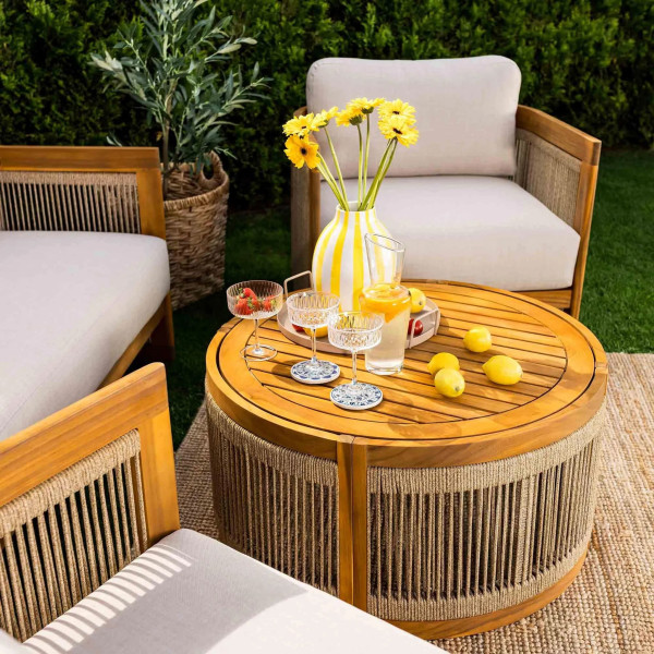 Комплект садовой мебели Di Volio Groseto Бежевый-12