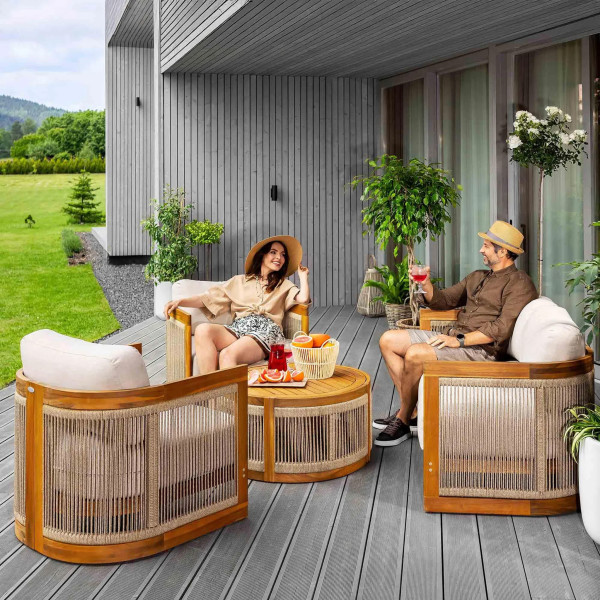 Комплект садовой мебели Di Volio Groseto Бежевый-6