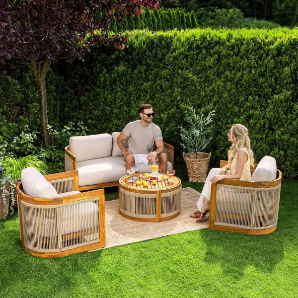 Комплект садовой мебели Di Volio Groseto Бежевый-5