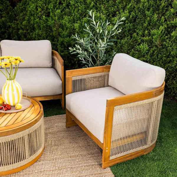 Комплект садовой мебели Di Volio Groseto Бежевый-13