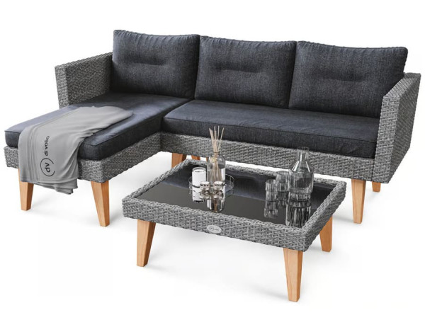 Комплект садових меблів Di Volio Imola Графітовий-0