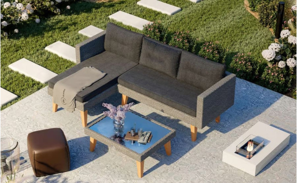 Комплект садових меблів Di Volio Imola Графітовий-2